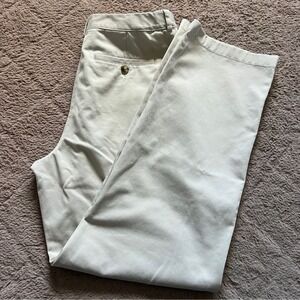 L.L. Bean High Rise Classic Fit Cotton Chino Pants Minimalist Outdoor Size 8